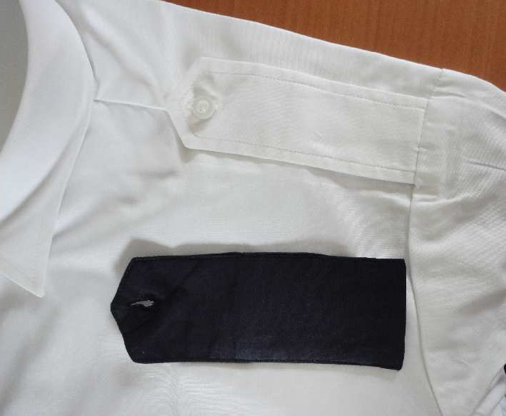 Košile pánská bílá SDH - krátký rukáv, s tm. nárameníky (60 % Bavlna / 40 % PES)